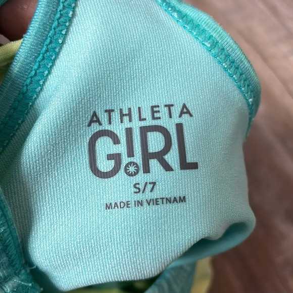 Athleta girl tank double layered yellow and green - Picture 6 of 7